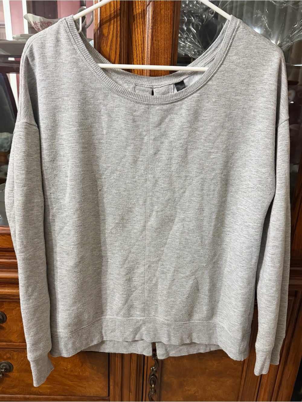 Everyday Lightweight Crewneck Sweater in Light Gray
